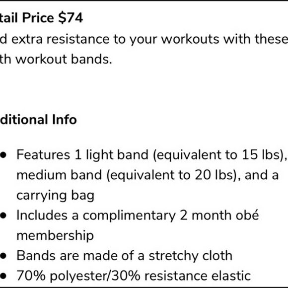 Obe resistance bands - Picture 2 of 2